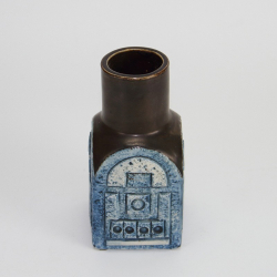 Bohemian Art Deco Enameled Glass Scent Bottle and Powder-Pot (c.1930)