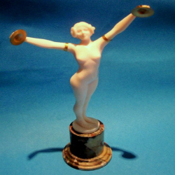 D. H. Chiparus Percussian Dancer gilt bronze and enamel Figure
