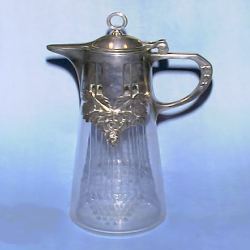 Antique WMF pewter ice bucket or planter. Stamped marks (c.1900)