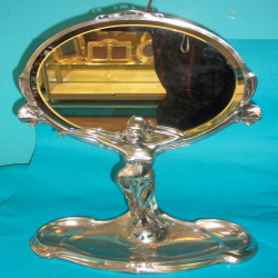 Antique WMF butterfly centrepiece with original glass liner. Stamped marks (c.1900)